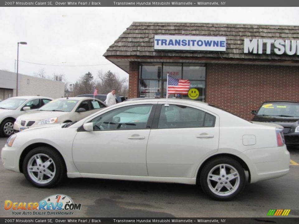 2007 Mitsubishi Galant SE Dover White Pearl / Black Photo #5