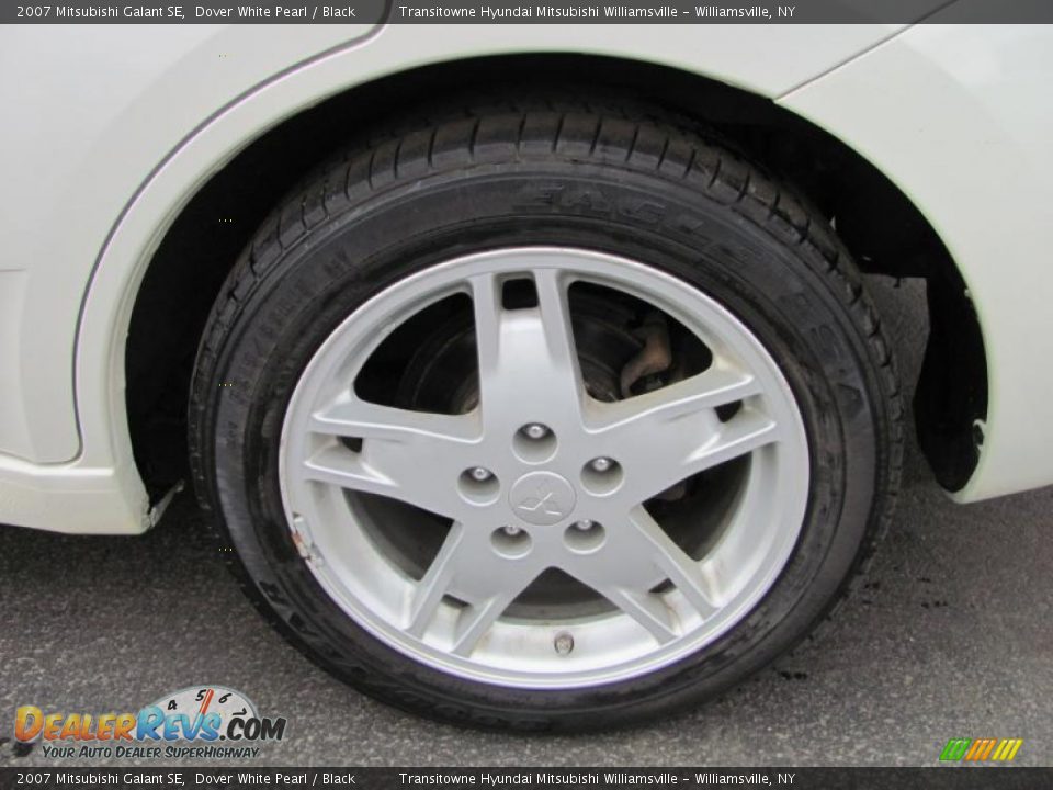 2007 Mitsubishi Galant SE Dover White Pearl / Black Photo #14