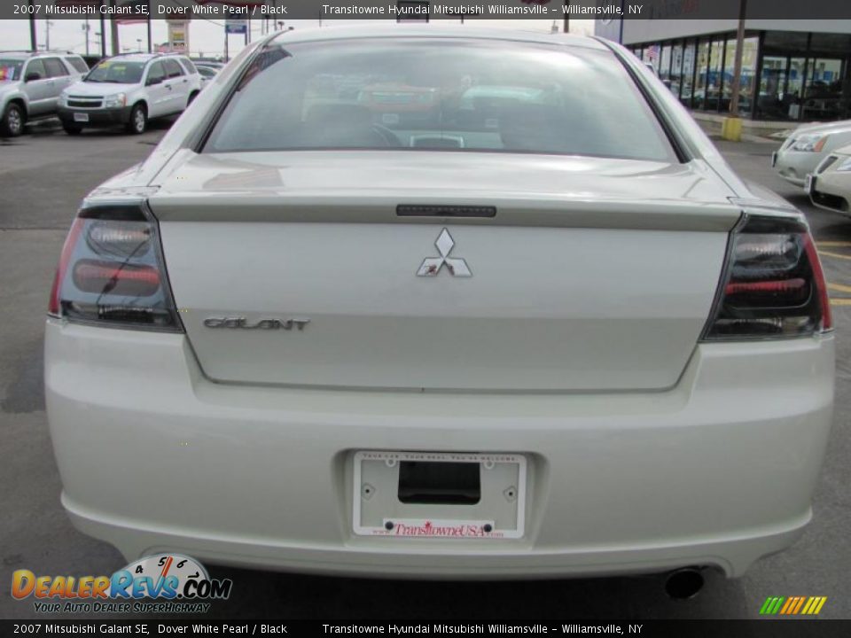 2007 Mitsubishi Galant SE Dover White Pearl / Black Photo #16