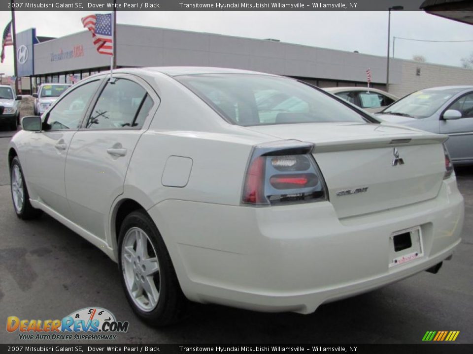 2007 Mitsubishi Galant SE Dover White Pearl / Black Photo #17