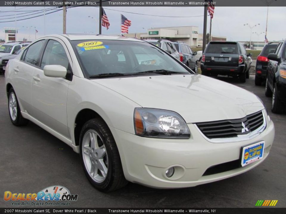 2007 Mitsubishi Galant SE Dover White Pearl / Black Photo #23