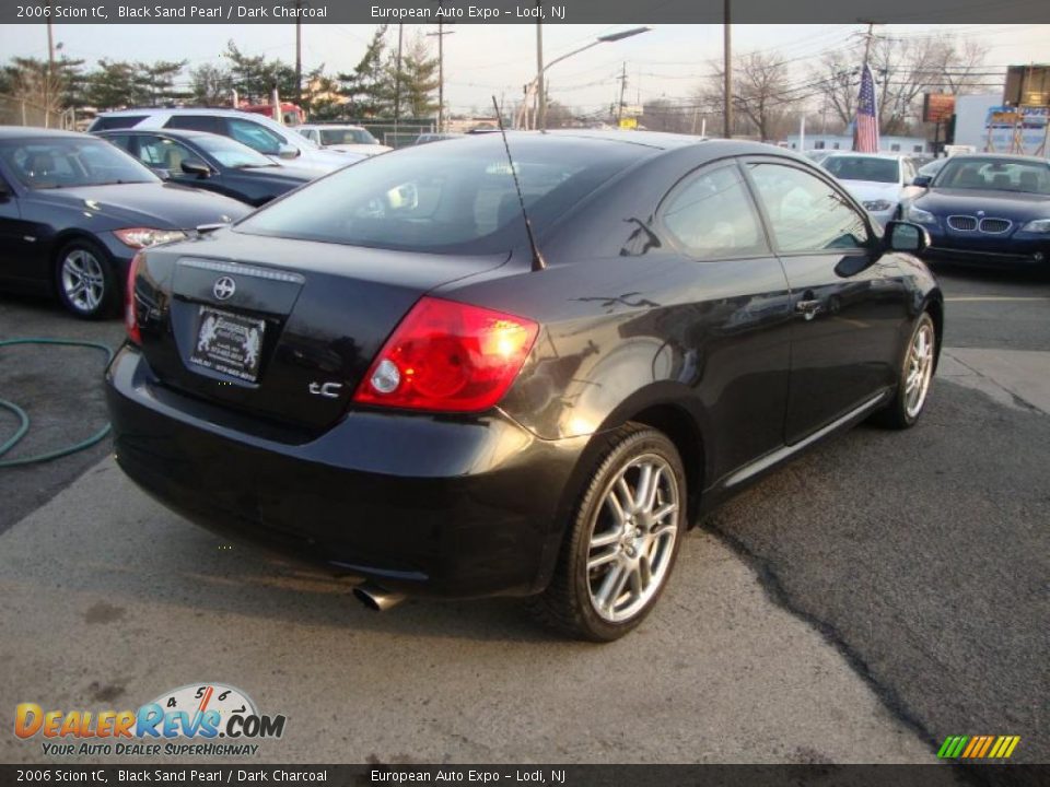 2006 Scion tC Black Sand Pearl / Dark Charcoal Photo #4