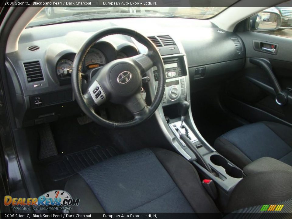 2006 Scion tC Black Sand Pearl / Dark Charcoal Photo #5
