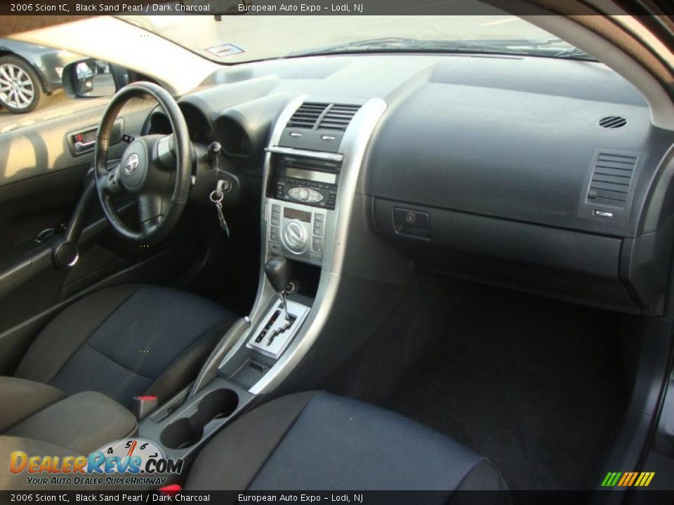 2006 Scion tC Black Sand Pearl / Dark Charcoal Photo #6