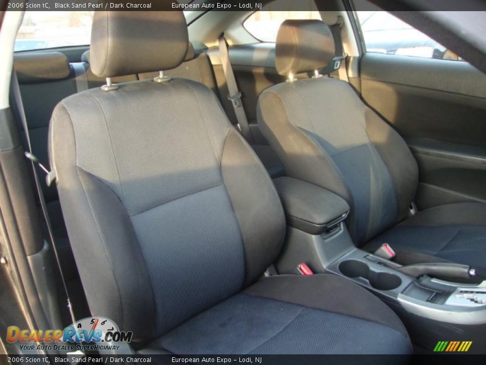 2006 Scion tC Black Sand Pearl / Dark Charcoal Photo #7