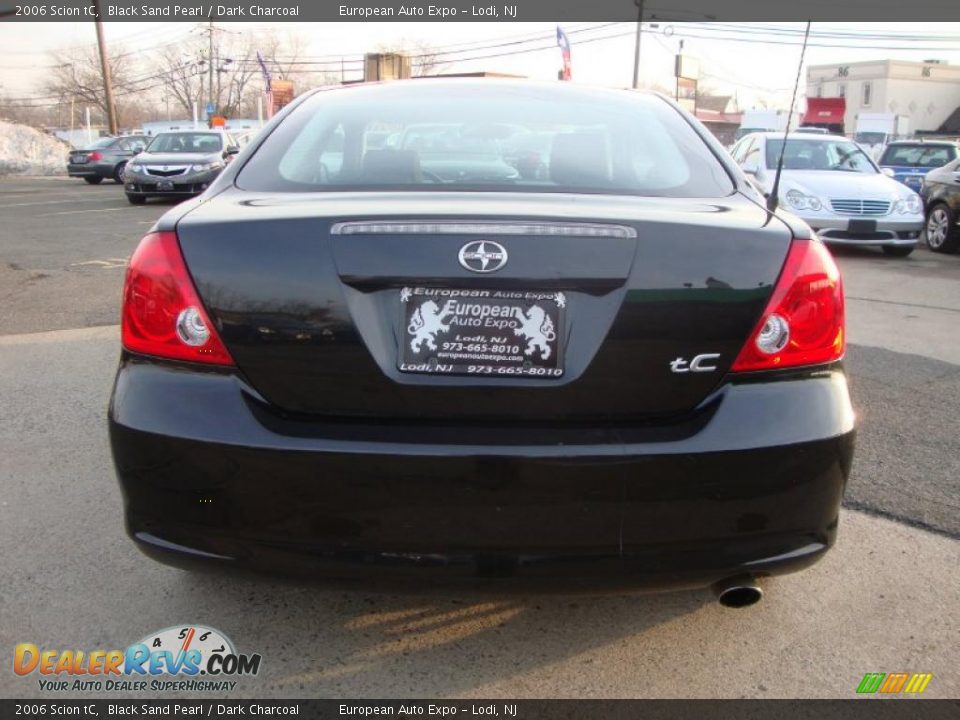 2006 Scion tC Black Sand Pearl / Dark Charcoal Photo #10