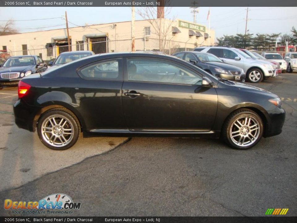 2006 Scion tC Black Sand Pearl / Dark Charcoal Photo #11