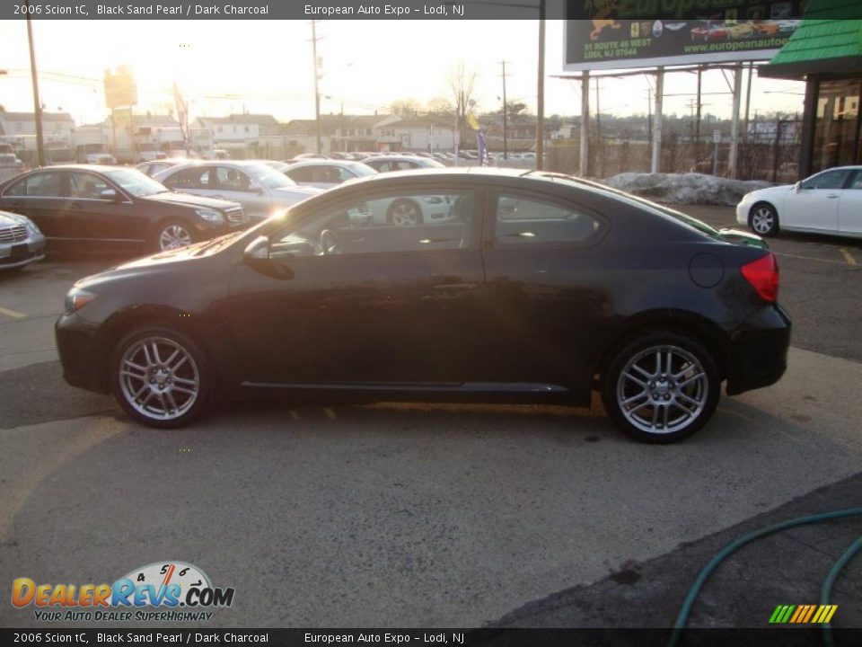 2006 Scion tC Black Sand Pearl / Dark Charcoal Photo #12