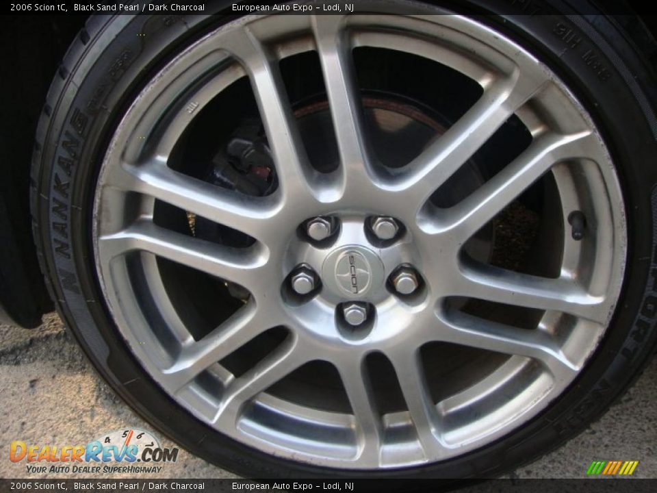 2006 Scion tC Black Sand Pearl / Dark Charcoal Photo #15