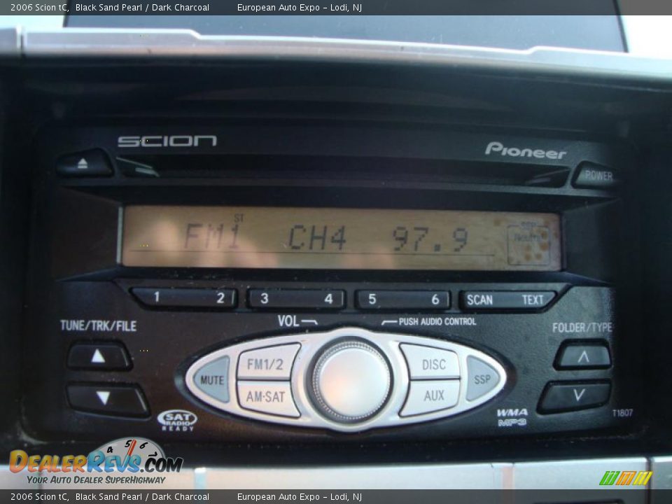 2006 Scion tC Black Sand Pearl / Dark Charcoal Photo #20