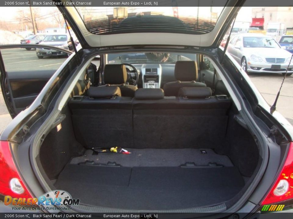 2006 Scion tC Black Sand Pearl / Dark Charcoal Photo #25
