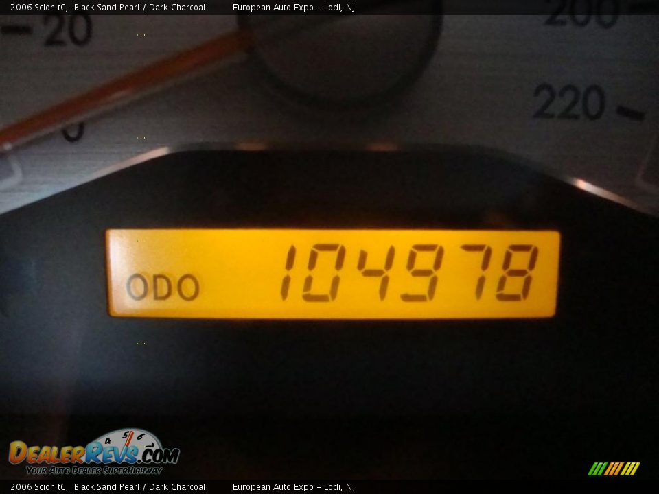 2006 Scion tC Black Sand Pearl / Dark Charcoal Photo #27