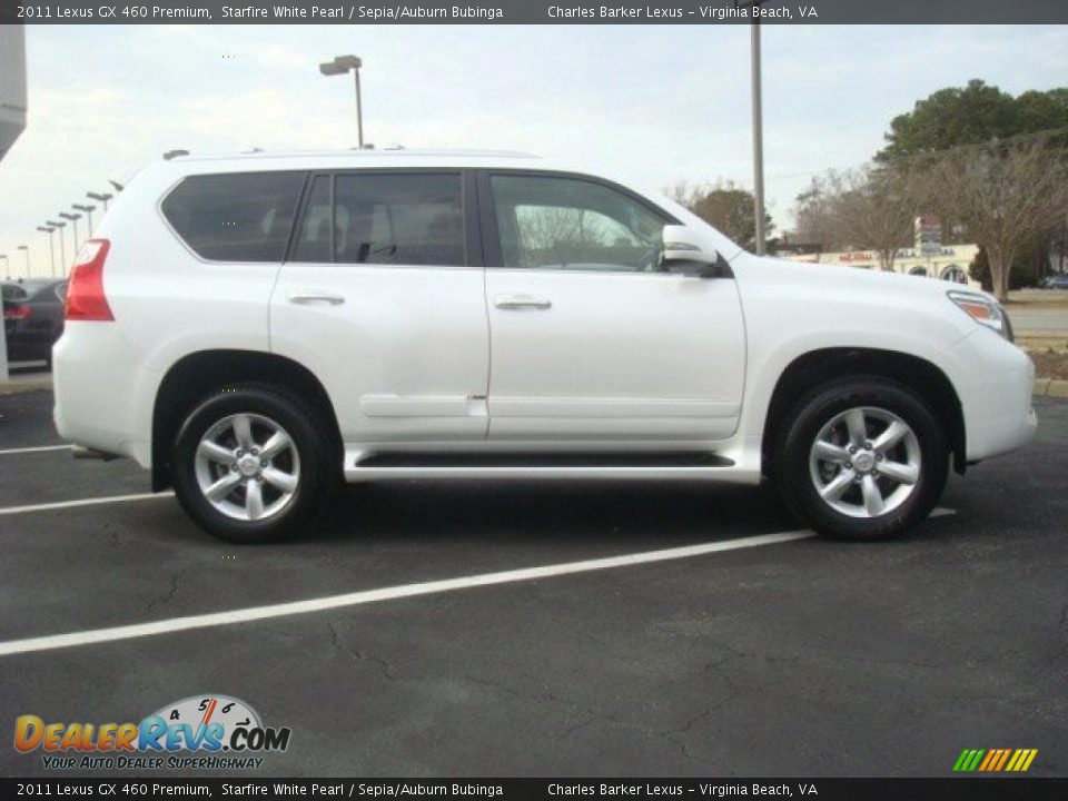 2011 Lexus GX 460 Premium Starfire White Pearl / Sepia/Auburn Bubinga Photo #3