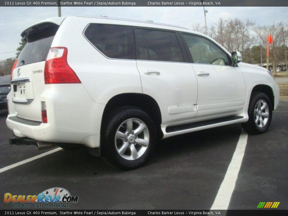 2011 Lexus GX 460 Premium Starfire White Pearl / Sepia/Auburn Bubinga Photo #4