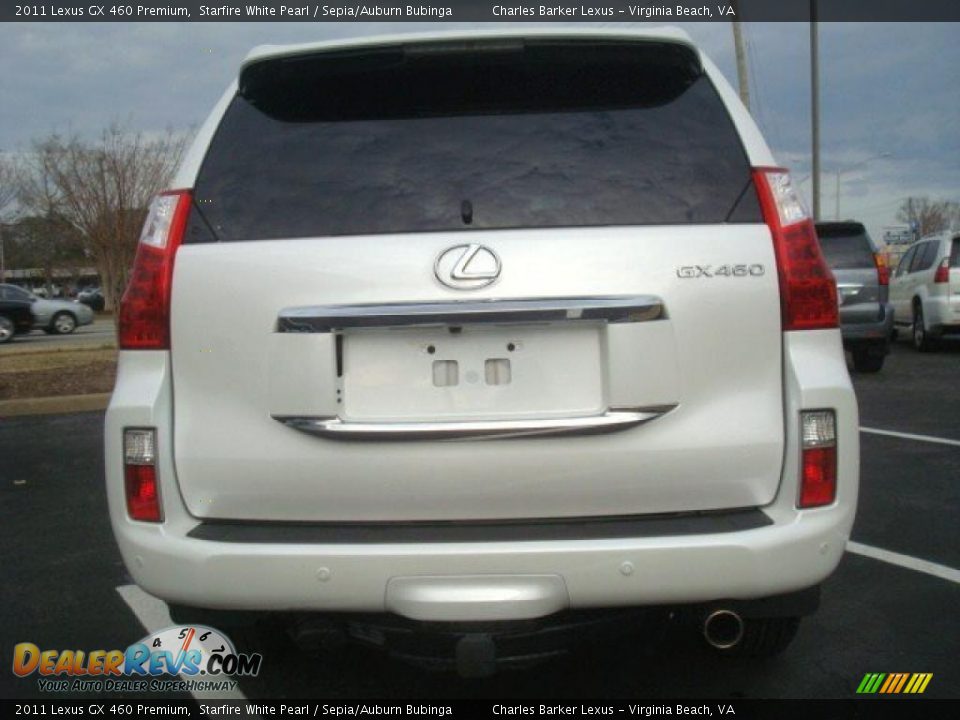 2011 Lexus GX 460 Premium Starfire White Pearl / Sepia/Auburn Bubinga Photo #5