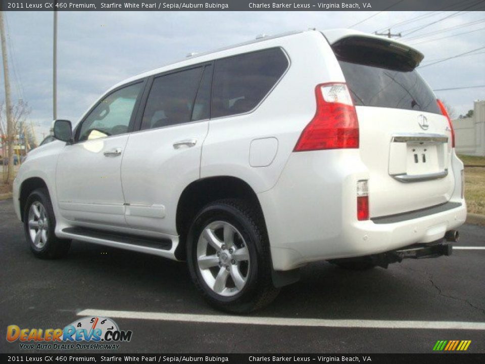 2011 Lexus GX 460 Premium Starfire White Pearl / Sepia/Auburn Bubinga Photo #6