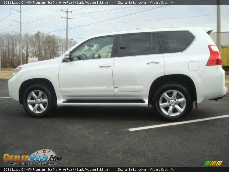 2011 Lexus GX 460 Premium Starfire White Pearl / Sepia/Auburn Bubinga Photo #7