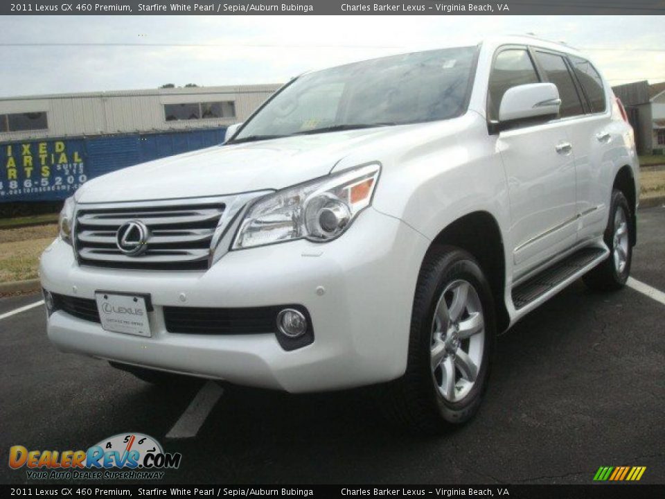 2011 Lexus GX 460 Premium Starfire White Pearl / Sepia/Auburn Bubinga Photo #9