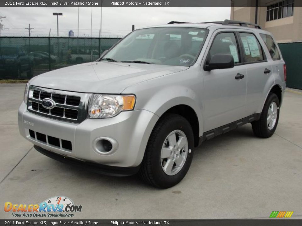 2011 Ford Escape XLS Ingot Silver Metallic / Stone Photo #7