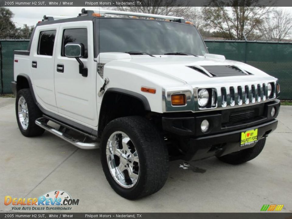 2005 Hummer H2 SUT White / Wheat Photo #1