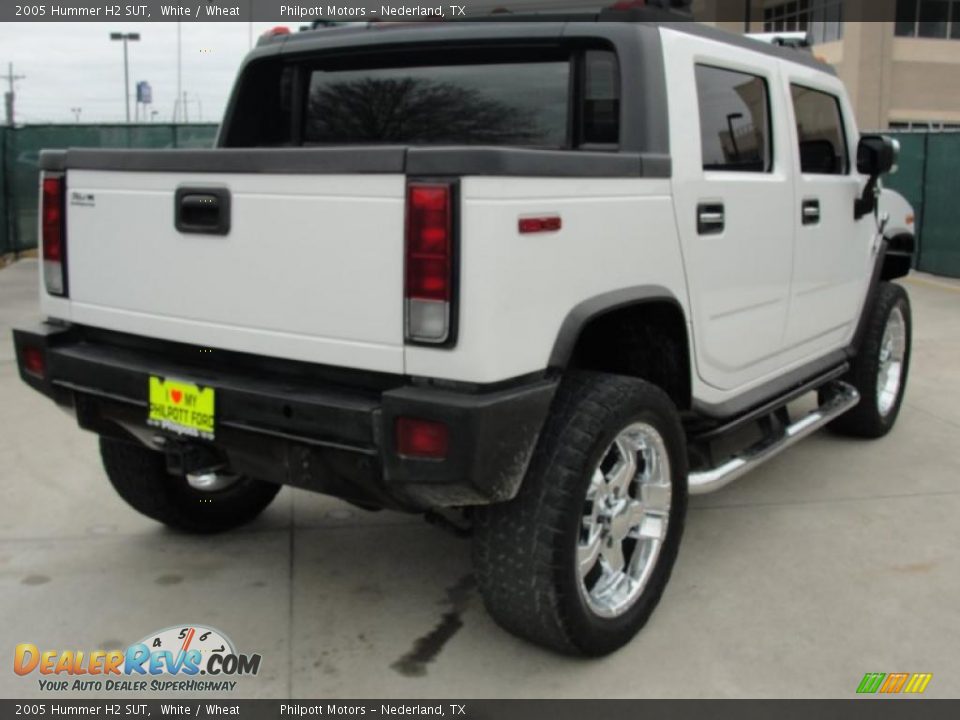 2005 Hummer H2 SUT White / Wheat Photo #3