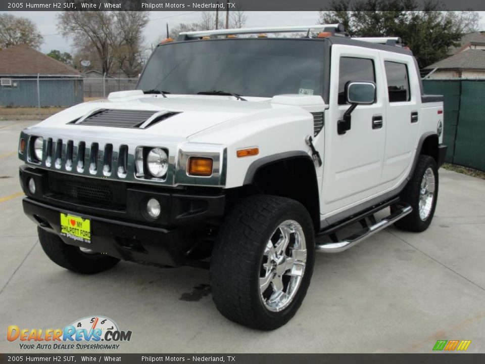 2005 Hummer H2 SUT White / Wheat Photo #7