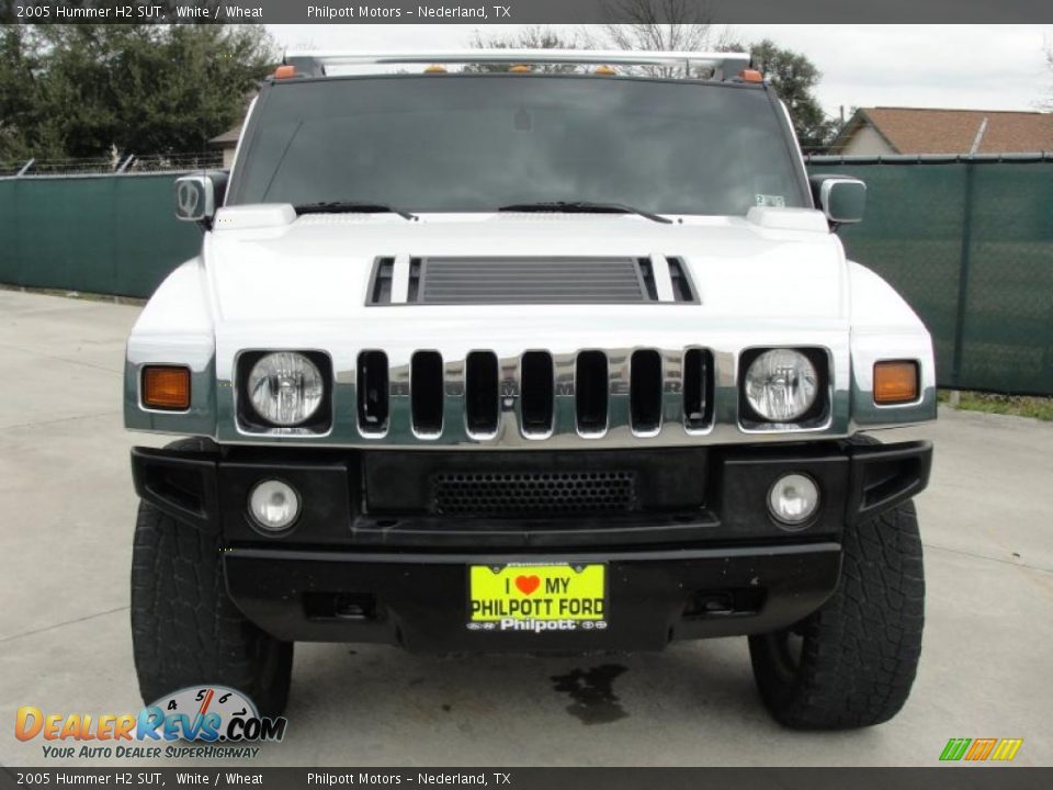 2005 Hummer H2 SUT White / Wheat Photo #8