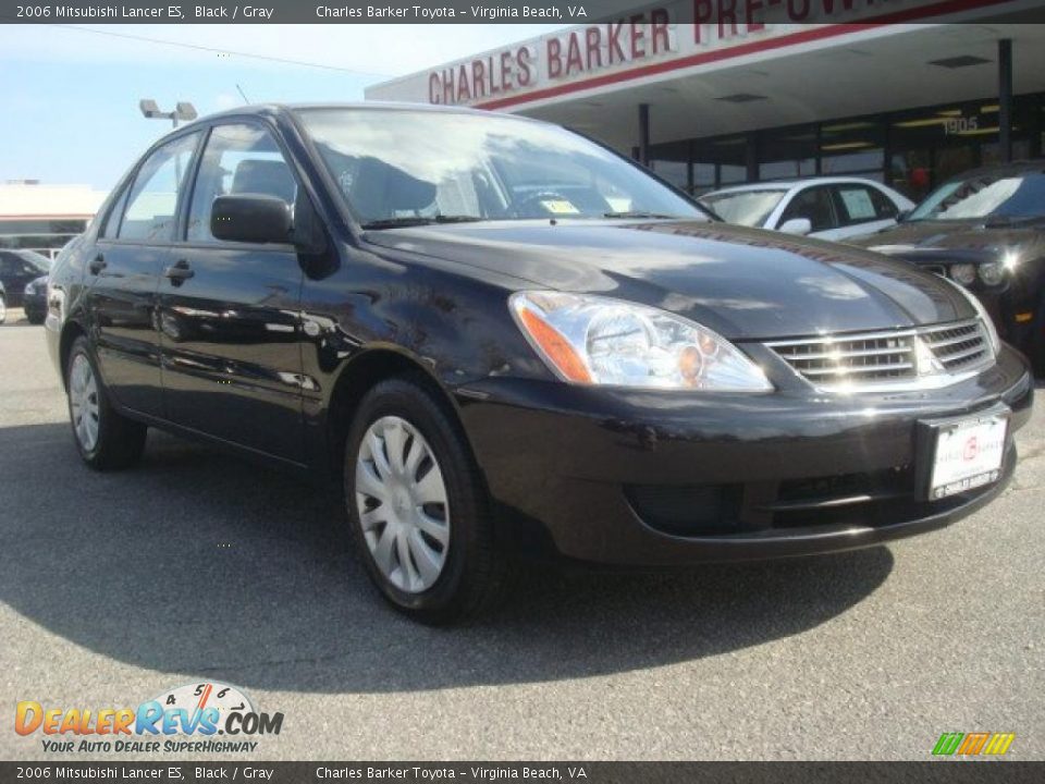 2006 Mitsubishi Lancer ES Black / Gray Photo #1