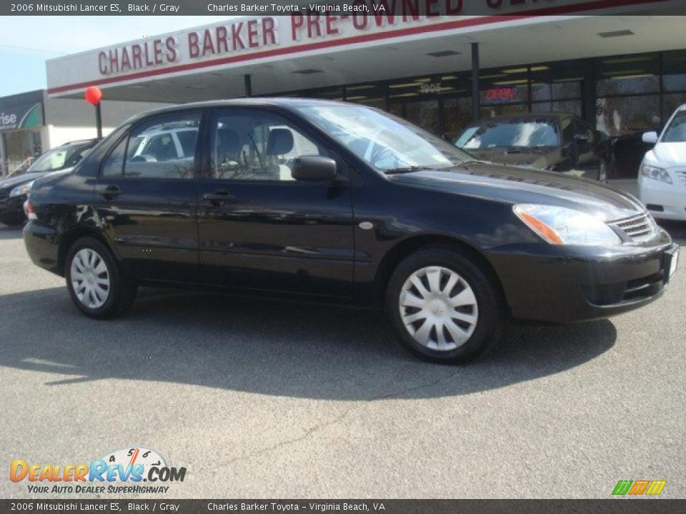 2006 Mitsubishi Lancer ES Black / Gray Photo #2