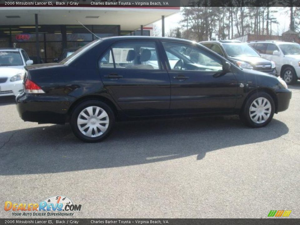2006 Mitsubishi Lancer ES Black / Gray Photo #3