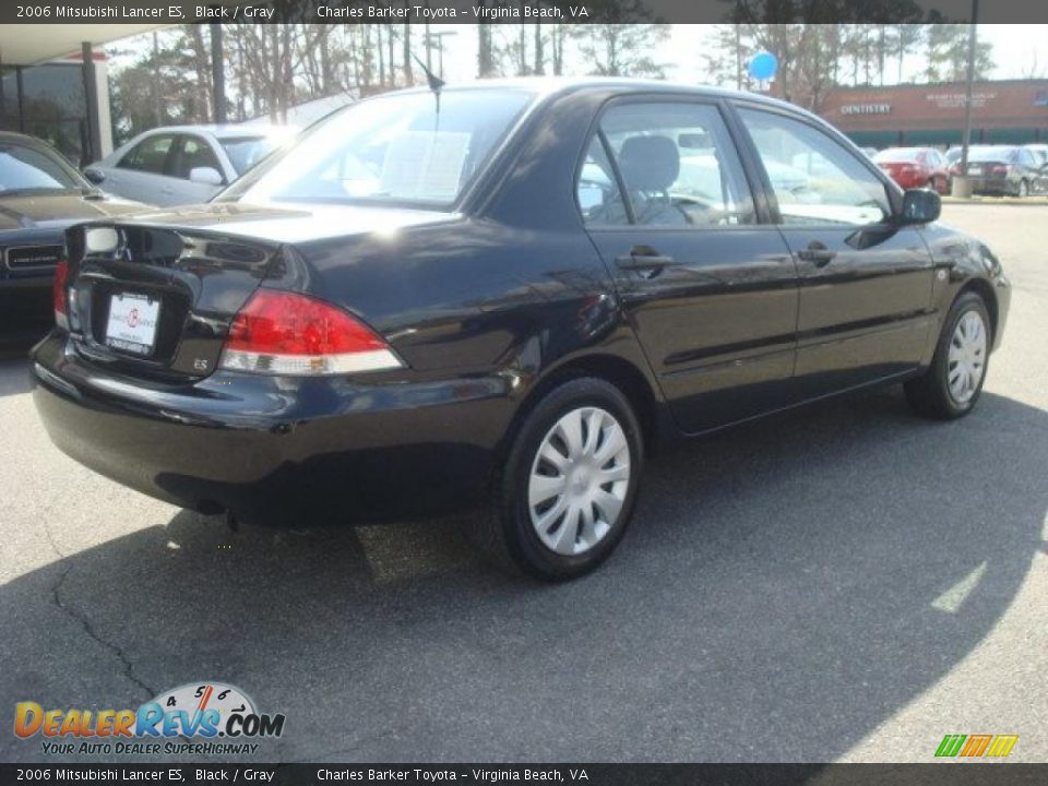 2006 Mitsubishi Lancer ES Black / Gray Photo #4