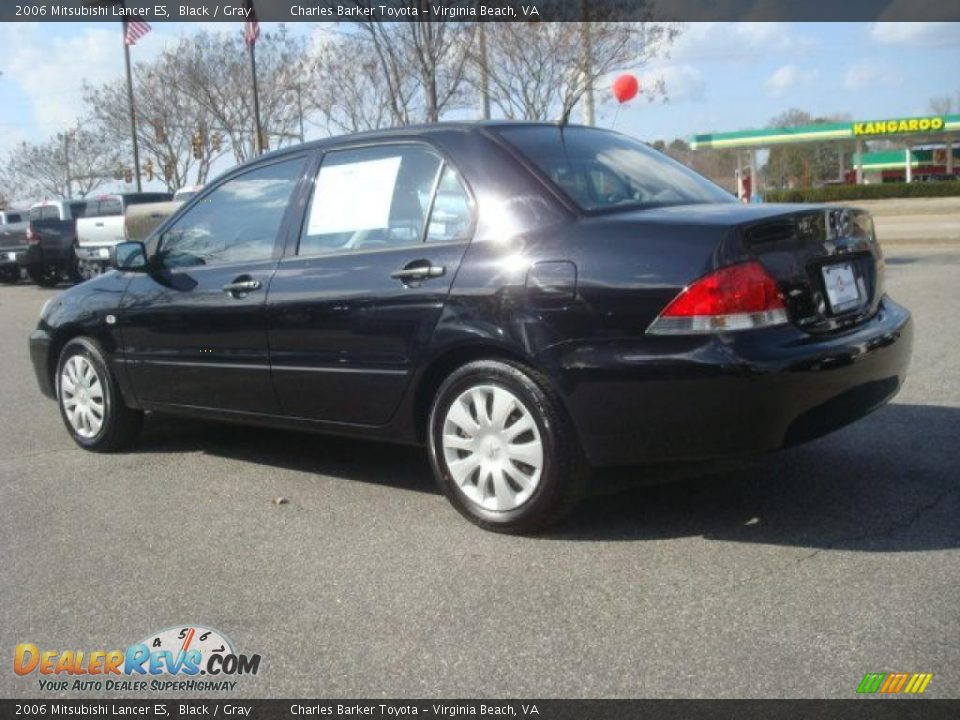 2006 Mitsubishi Lancer ES Black / Gray Photo #5
