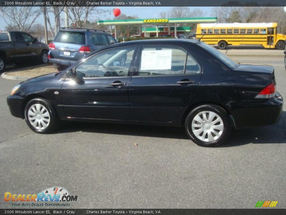 2006 Mitsubishi Lancer ES Black / Gray Photo #6