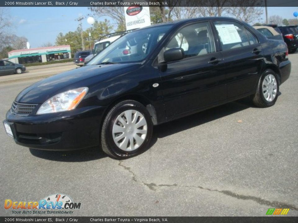 2006 Mitsubishi Lancer ES Black / Gray Photo #7