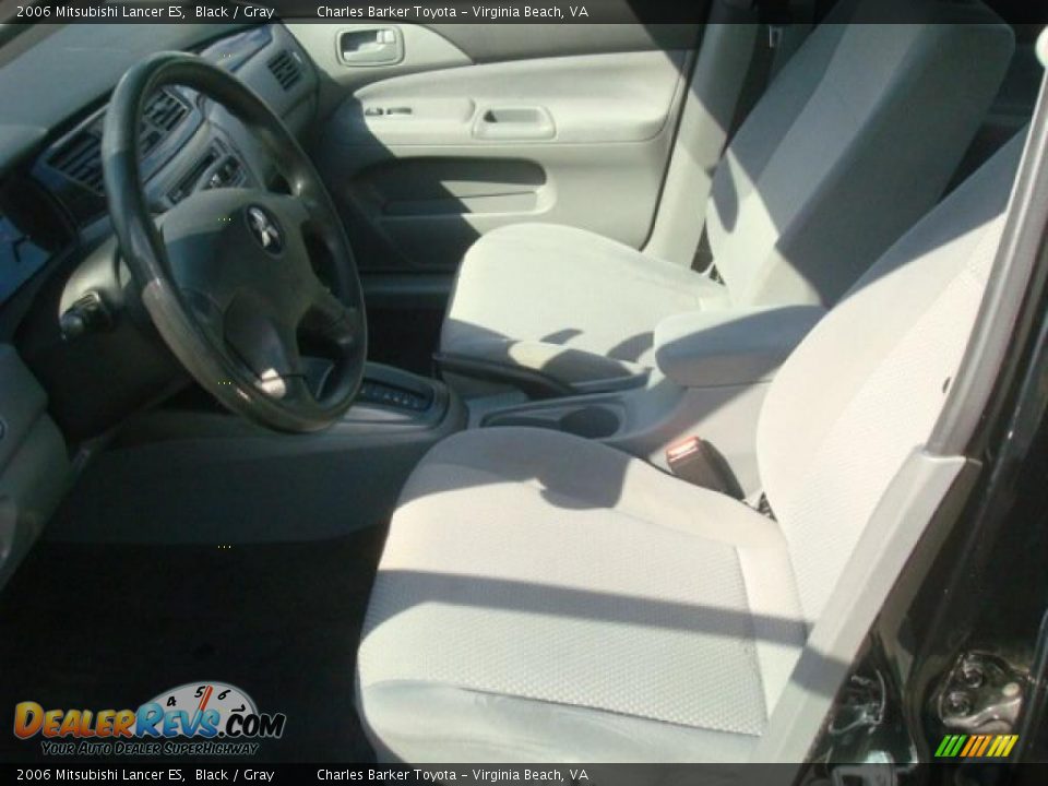 2006 Mitsubishi Lancer ES Black / Gray Photo #9