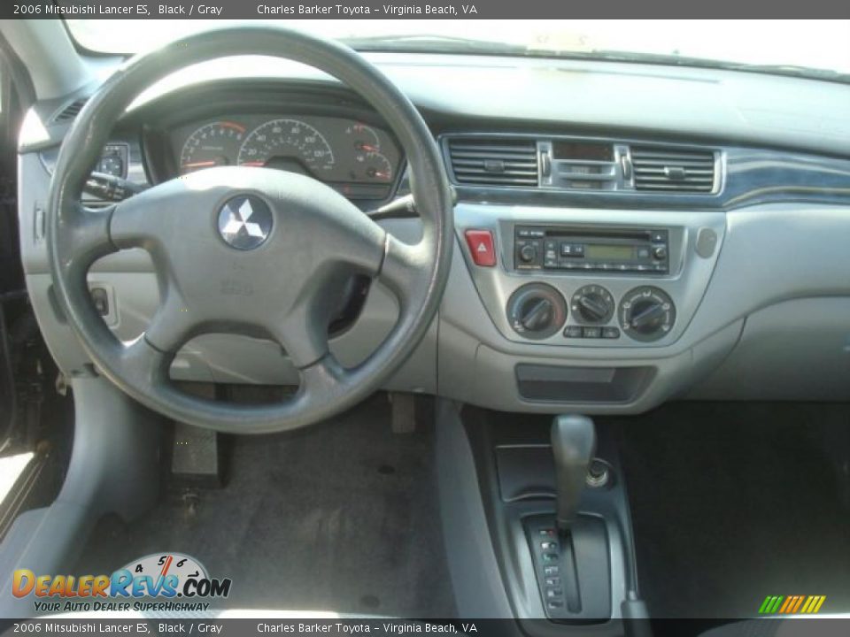 2006 Mitsubishi Lancer ES Black / Gray Photo #11