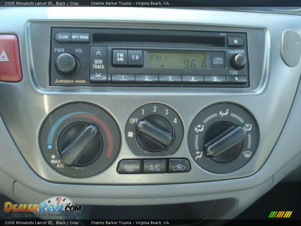 2006 Mitsubishi Lancer ES Black / Gray Photo #14