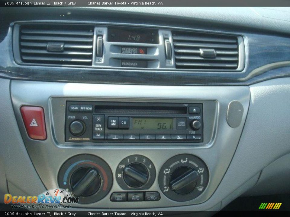 2006 Mitsubishi Lancer ES Black / Gray Photo #16