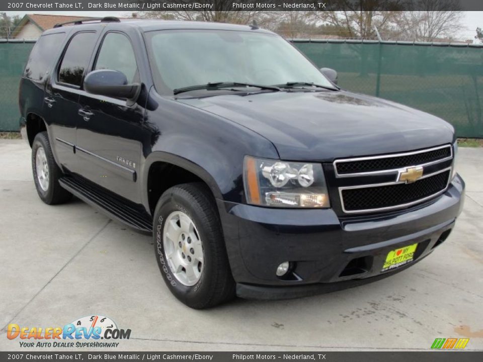 2007 Chevrolet Tahoe LT Dark Blue Metallic / Light Cashmere/Ebony Photo #1