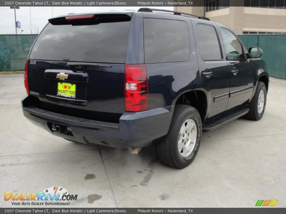 2007 Chevrolet Tahoe LT Dark Blue Metallic / Light Cashmere/Ebony Photo #3