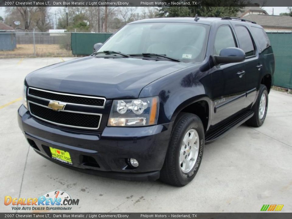 2007 Chevrolet Tahoe LT Dark Blue Metallic / Light Cashmere/Ebony Photo #7