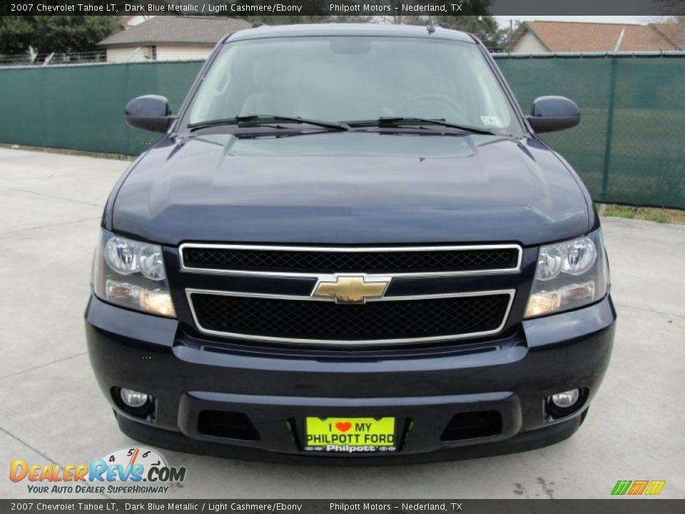 2007 Chevrolet Tahoe LT Dark Blue Metallic / Light Cashmere/Ebony Photo #8