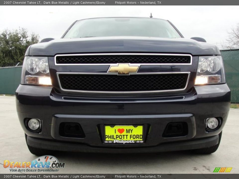 2007 Chevrolet Tahoe LT Dark Blue Metallic / Light Cashmere/Ebony Photo #9