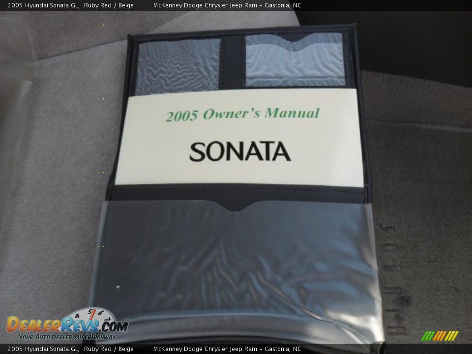2005 Hyundai Sonata GL Ruby Red / Beige Photo #20