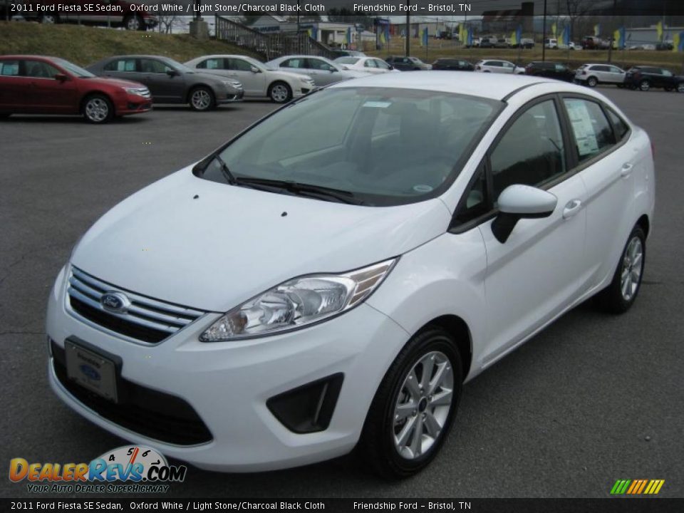 2011 Ford Fiesta Se Sedan Oxford White Light Stonecharcoal Black