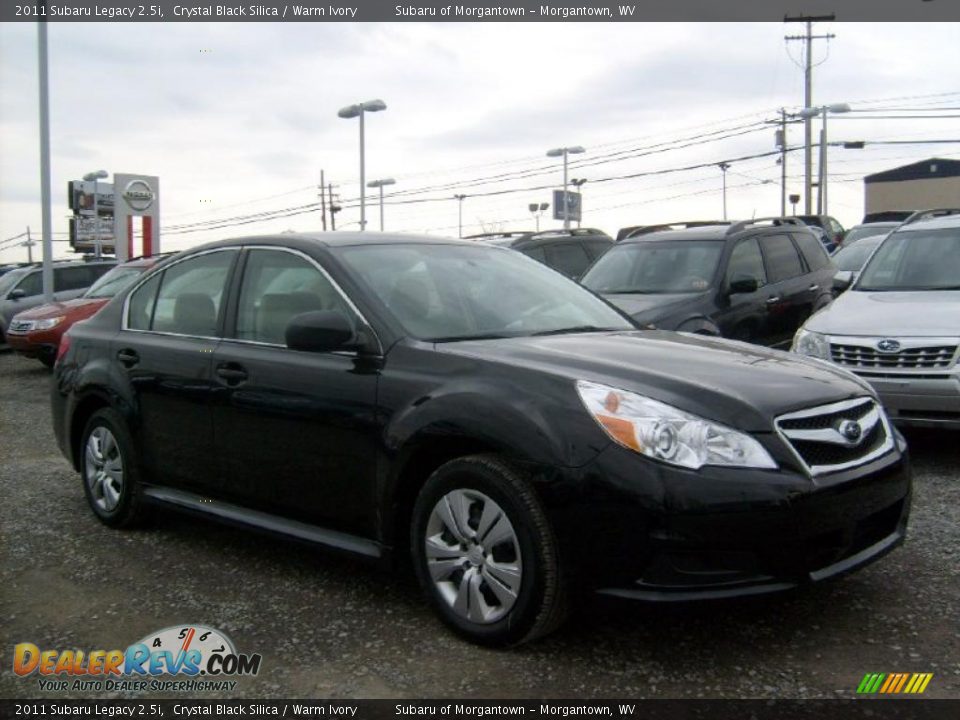 2011 Subaru Legacy 2.5i Crystal Black Silica / Warm Ivory Photo #1