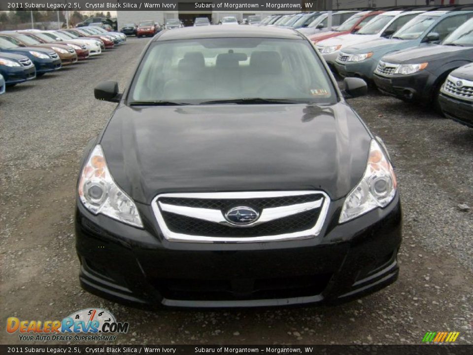 2011 Subaru Legacy 2.5i Crystal Black Silica / Warm Ivory Photo #2