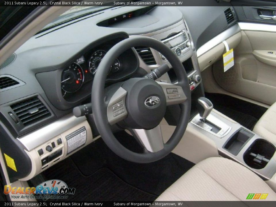 Warm Ivory Interior - 2011 Subaru Legacy 2.5i Photo #13