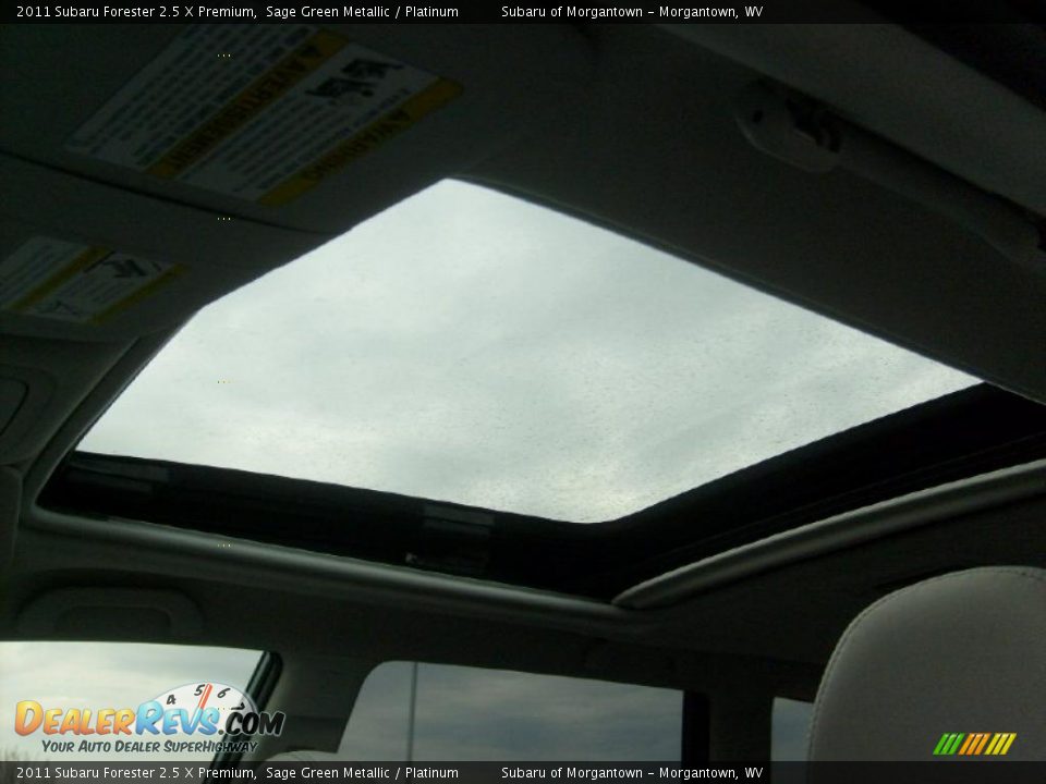 2011 Subaru Forester 2.5 X Premium Sage Green Metallic / Platinum Photo #4