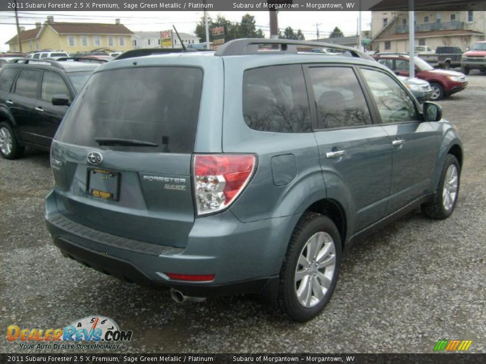 2011 Subaru Forester 2.5 X Premium Sage Green Metallic / Platinum Photo #10